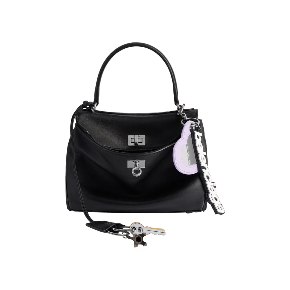Balenciaga Rodeo Handbag Mini With Charms Black