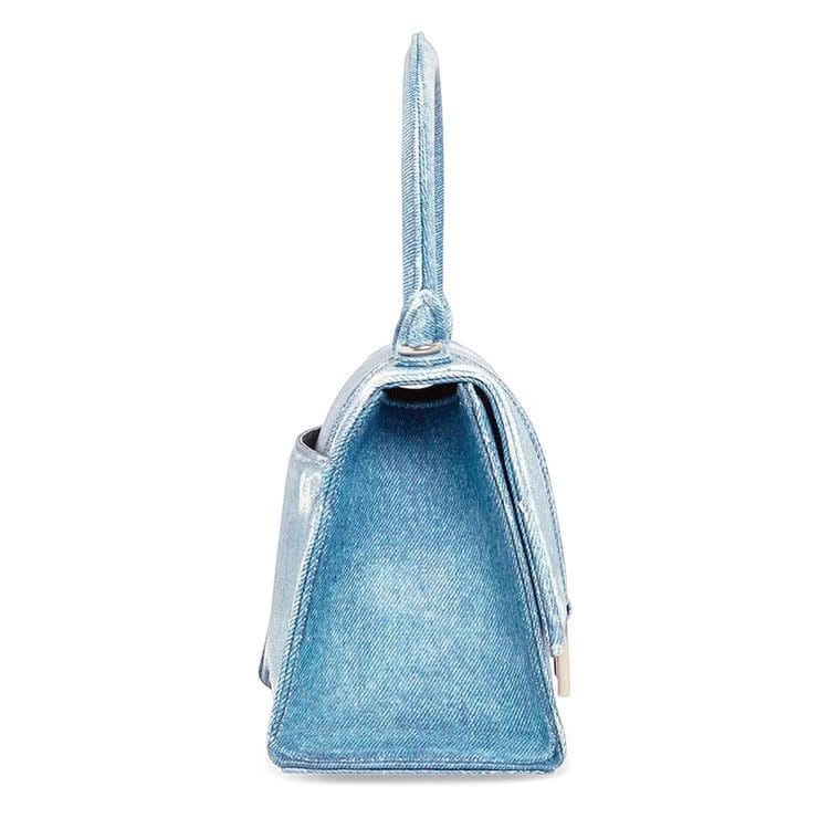 Balenciaga Denim Hourglass Small Handbag Indigo