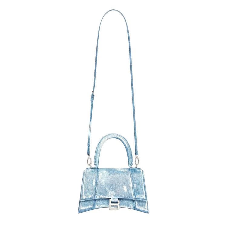Balenciaga Denim Hourglass Small Handbag Indigo