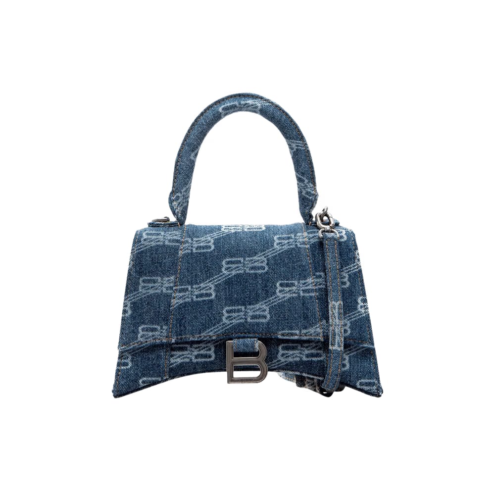 Balenciaga Hourglass Small Handbag Blue