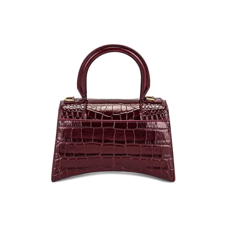 Balenciaga Hourglass XS Handbag Dark Red
