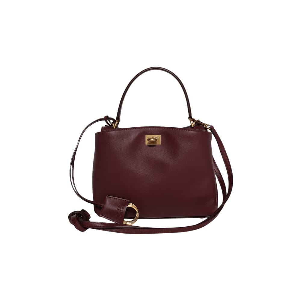 Balenciaga Rodeo Mini Handbag Dark Burgundy
