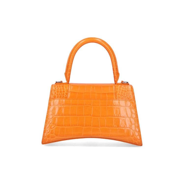 Balenciaga Hourglass Small Handbag Pop Orange