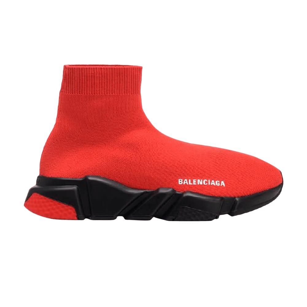 Balenciaga Speed Knit Trainer Red Black