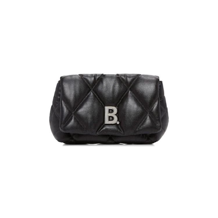 Balenciaga Touch M Puffy Clutch Black