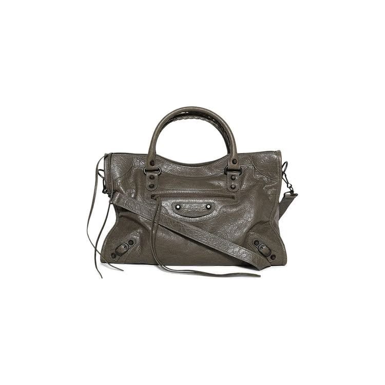 Balenciaga Medium Le City Tote Bag Army Green
