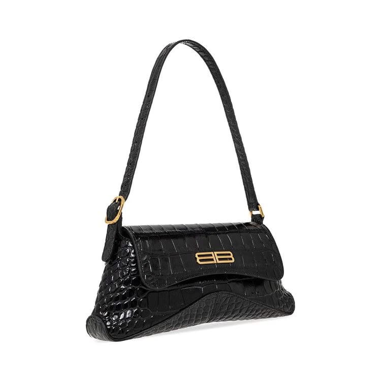 Balenciaga Flap Stret Bag Black