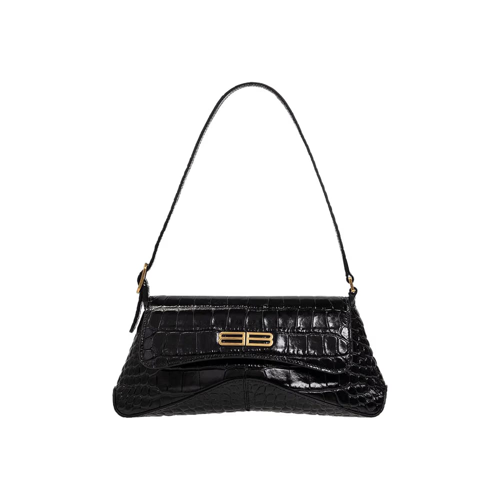 Balenciaga Flap Stret Bag Black