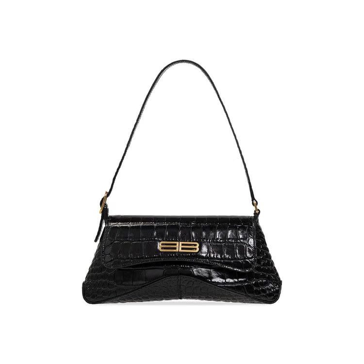 Balenciaga Flap Stret Bag Black