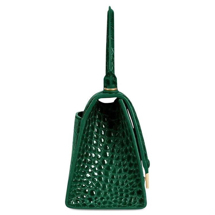 Balenciaga Small Hourlgass Top Handle Bag Green