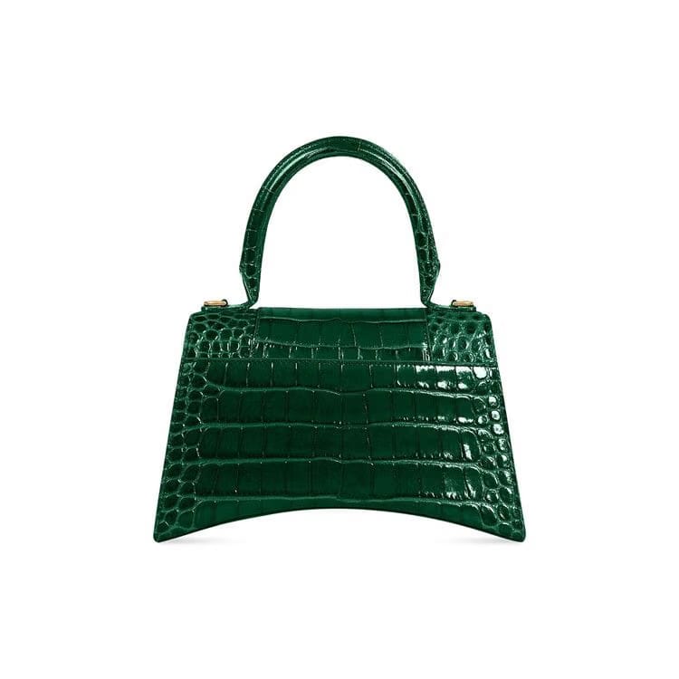 Balenciaga Small Hourlgass Top Handle Bag Green