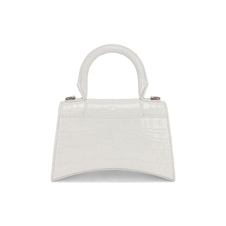 Balenciaga Hourglass XS Top Handle Bag White