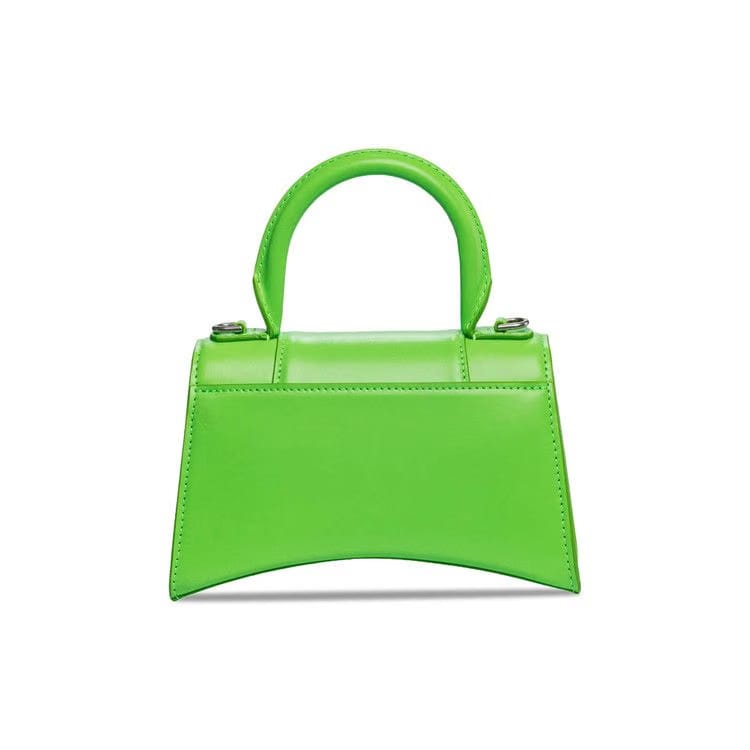 Balenciaga XS Hourglass Top Handle Bag Acid Green