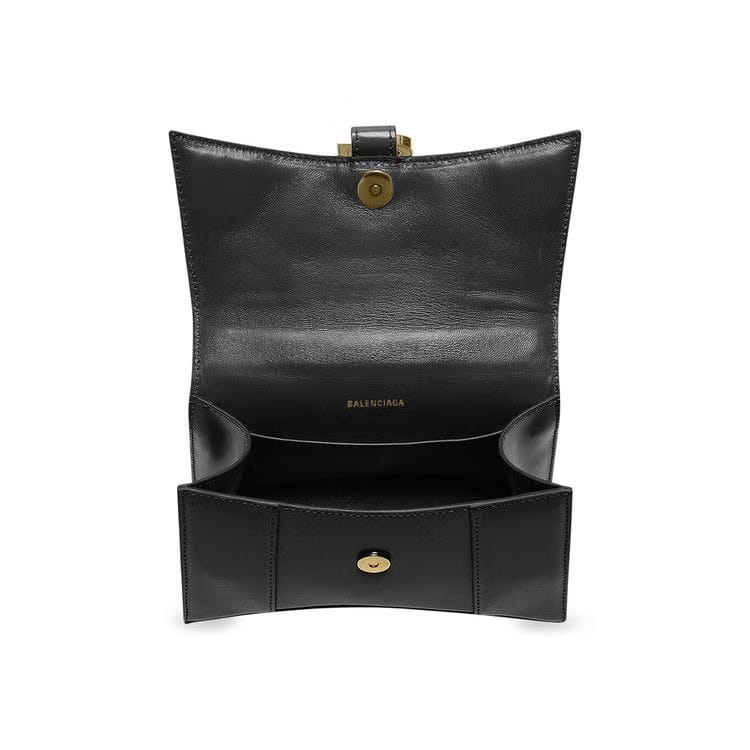 Balenciaga Hourglass XS Top Handle Bag Black