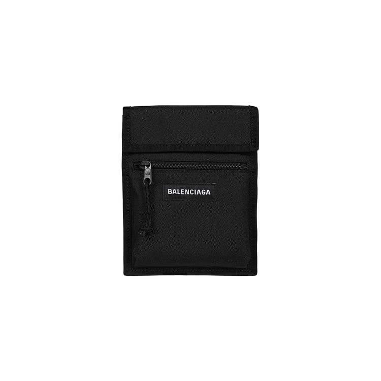 Balenciaga Explorer Nylon Crossbody Bag Black