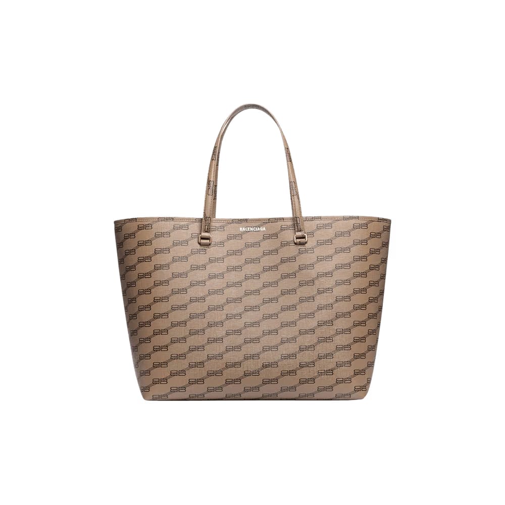 Balenciaga Signature Large East-West Shopper Bag Beige/Brown