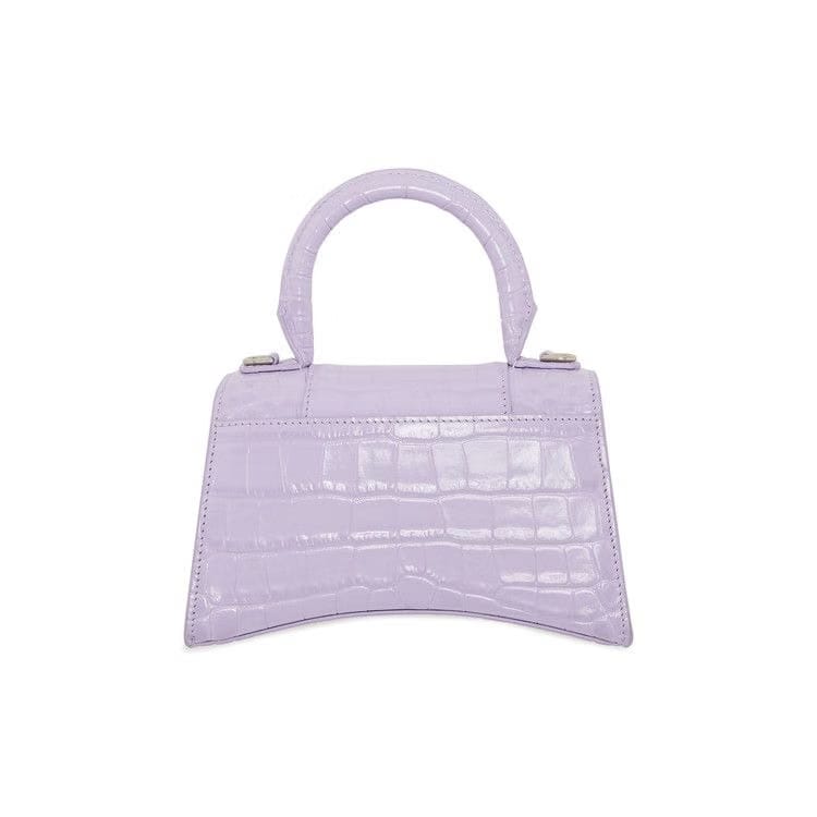 Balenciaga Hourglass Mini Shoulder Bag Lilac