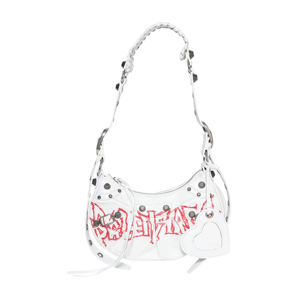 Balenciaga Le Cagole Shoulder Bag Optic White