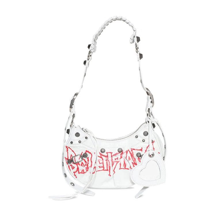 Balenciaga Le Cagole Shoulder Bag Optic White