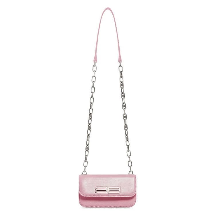 Balenciaga Gossip XS Bag With Chain Pink