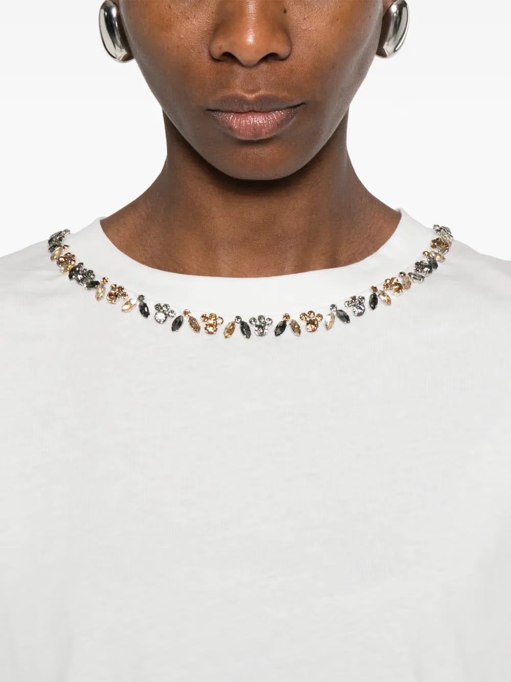 embellished crew-neck T-Shirt