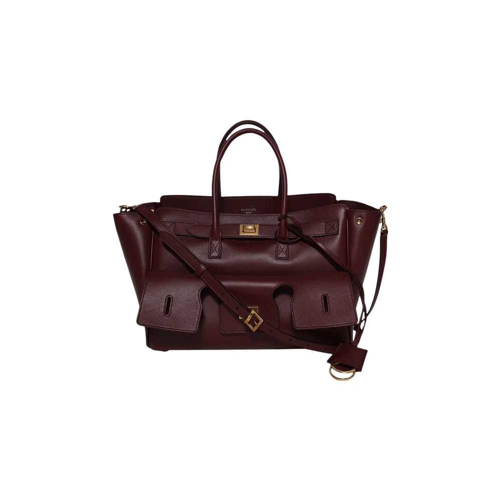 Balenciaga Bel Air Small Carry All Bag Dark Burgundy