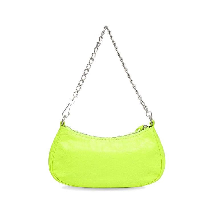 Balenciaga Mini Le Cagole Chain Bag Fluorescent Yellow