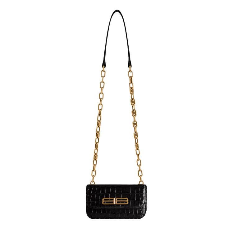 Balenciaga Gossip XS Bag With Chain Black