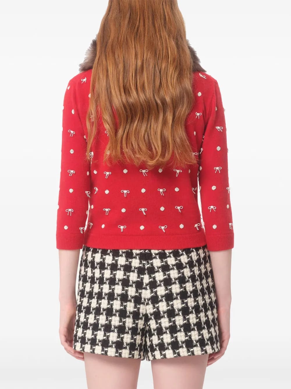 embellished wool cardigan