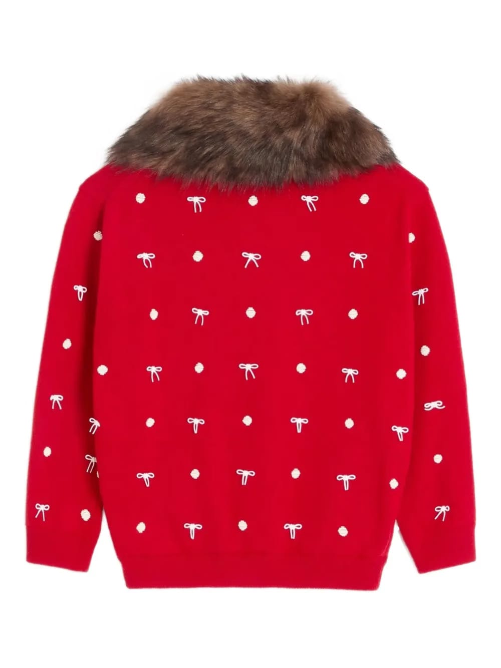 embellished wool cardigan