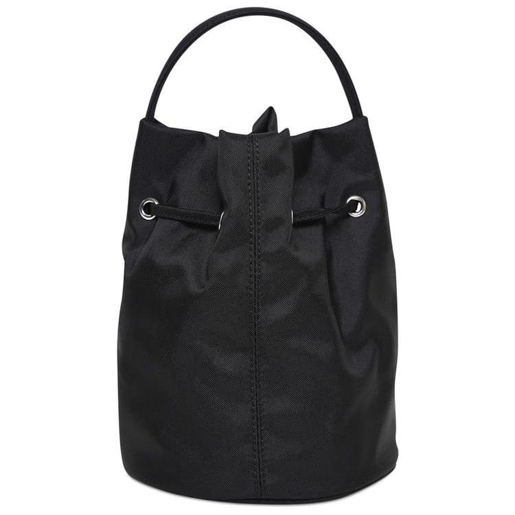Balenciaga Wheel Drawstring XS Bucket Bag Black/White