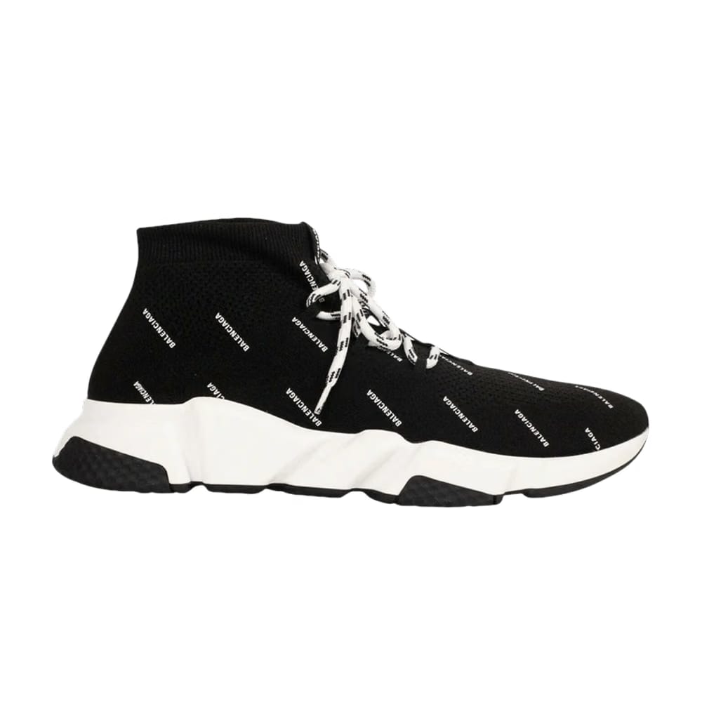 Balenciaga Speed Lace-Up All Over Print - Black