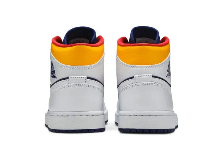 Air Jordan 1 Mid Royal Blue Laser Orange