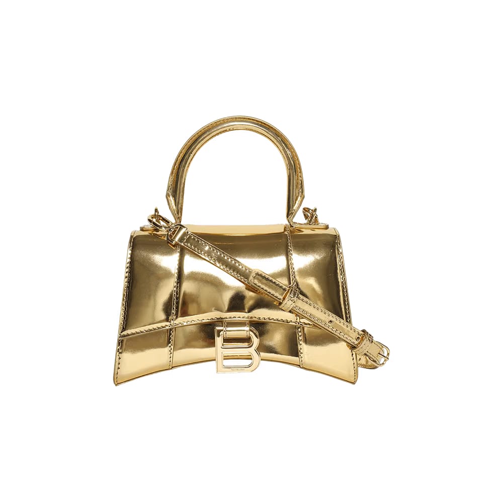 Balenciaga Hourglass Top Handle Gold