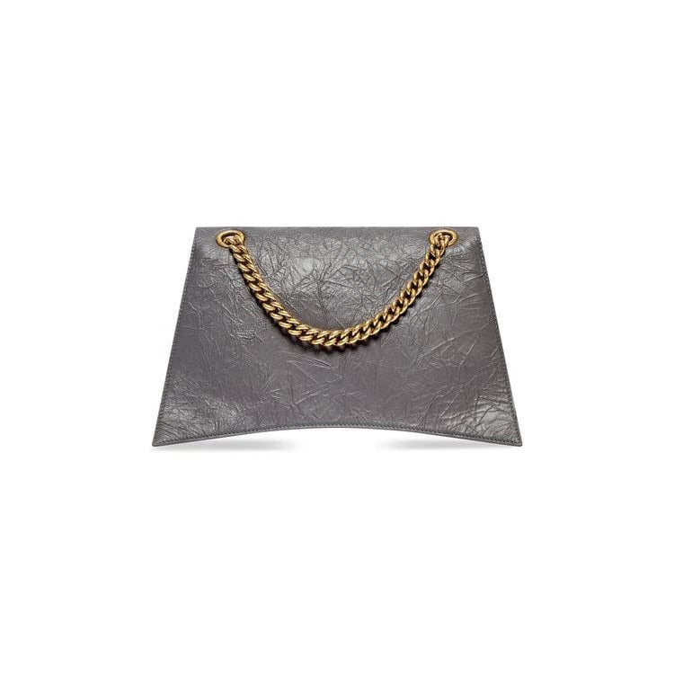 Balenciaga Medium Crush Chain Bag Dark Grey