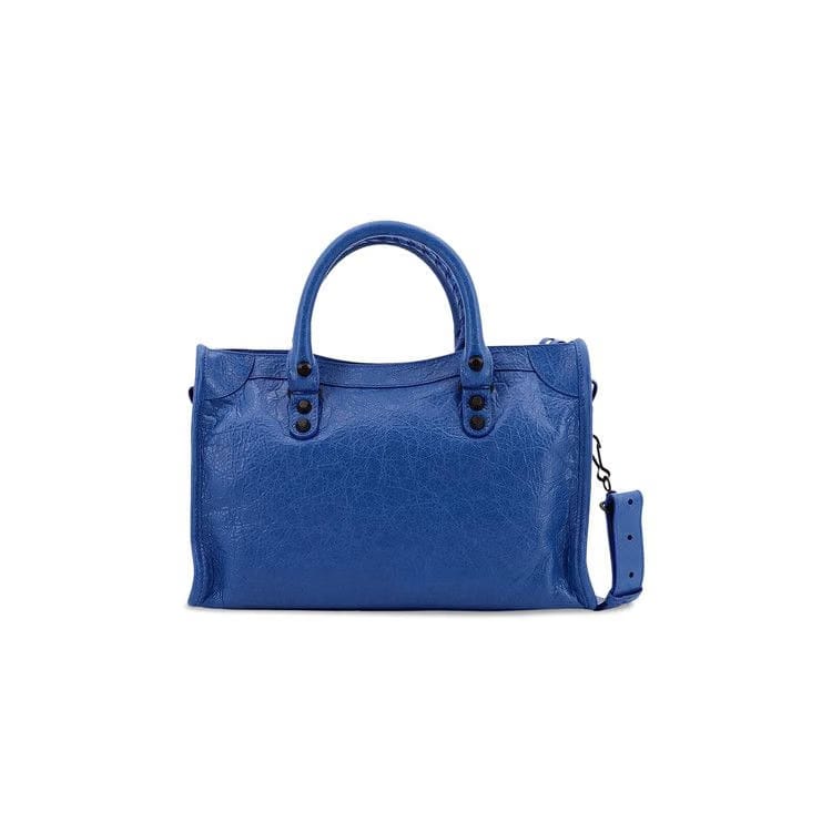 Balenciaga Small Le City Shoulder Bag Denim Blue