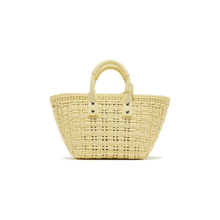Balenciaga Bistro XS Basket With Strap Yellow