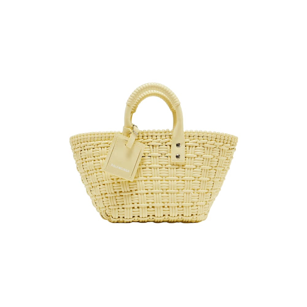 Balenciaga Bistro XS Basket With Strap Yellow