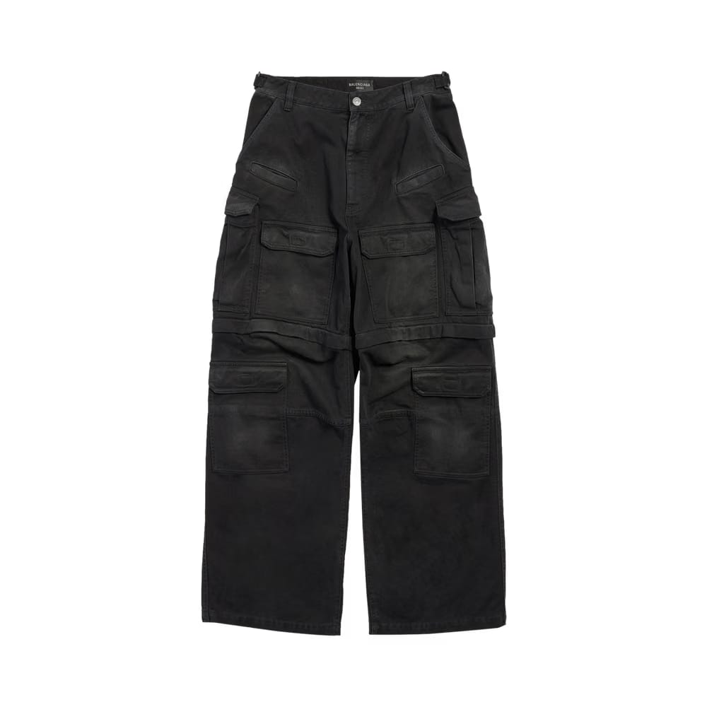 Balenciaga Cargo Pants Sunbleached Black