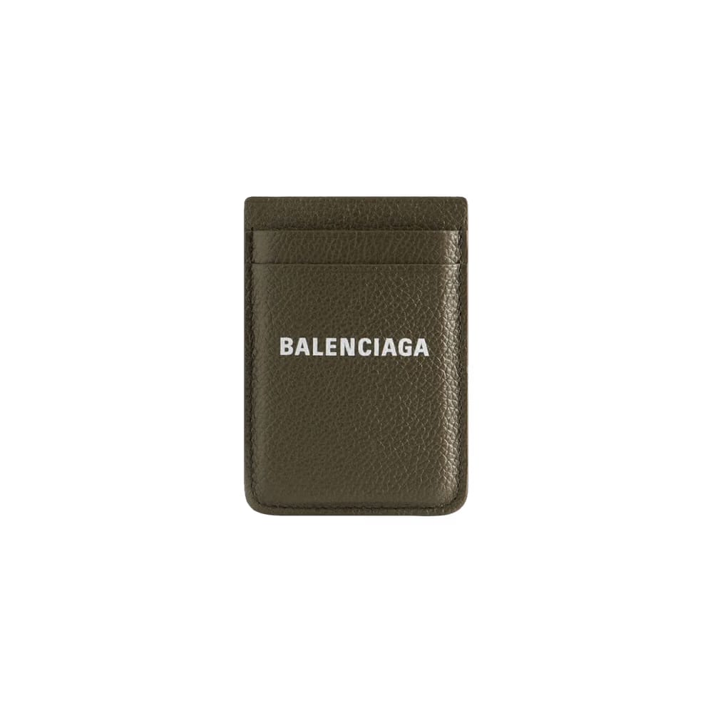Balenciaga Cash Magnet Card Holder Olive