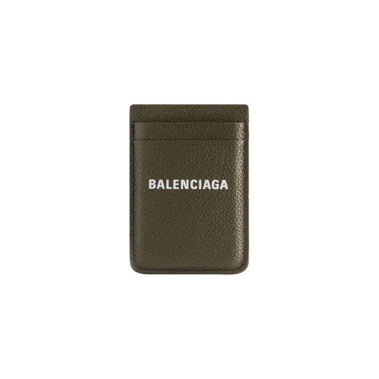 Balenciaga Cash Magnet Card Holder Olive