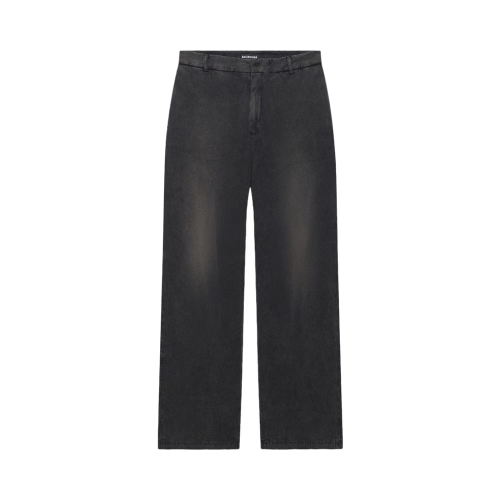 Balenciaga Slim Worn Out Pants Black
