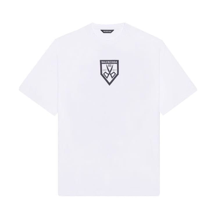 Balenciaga Scissors Flatground T-Shirt White/Black