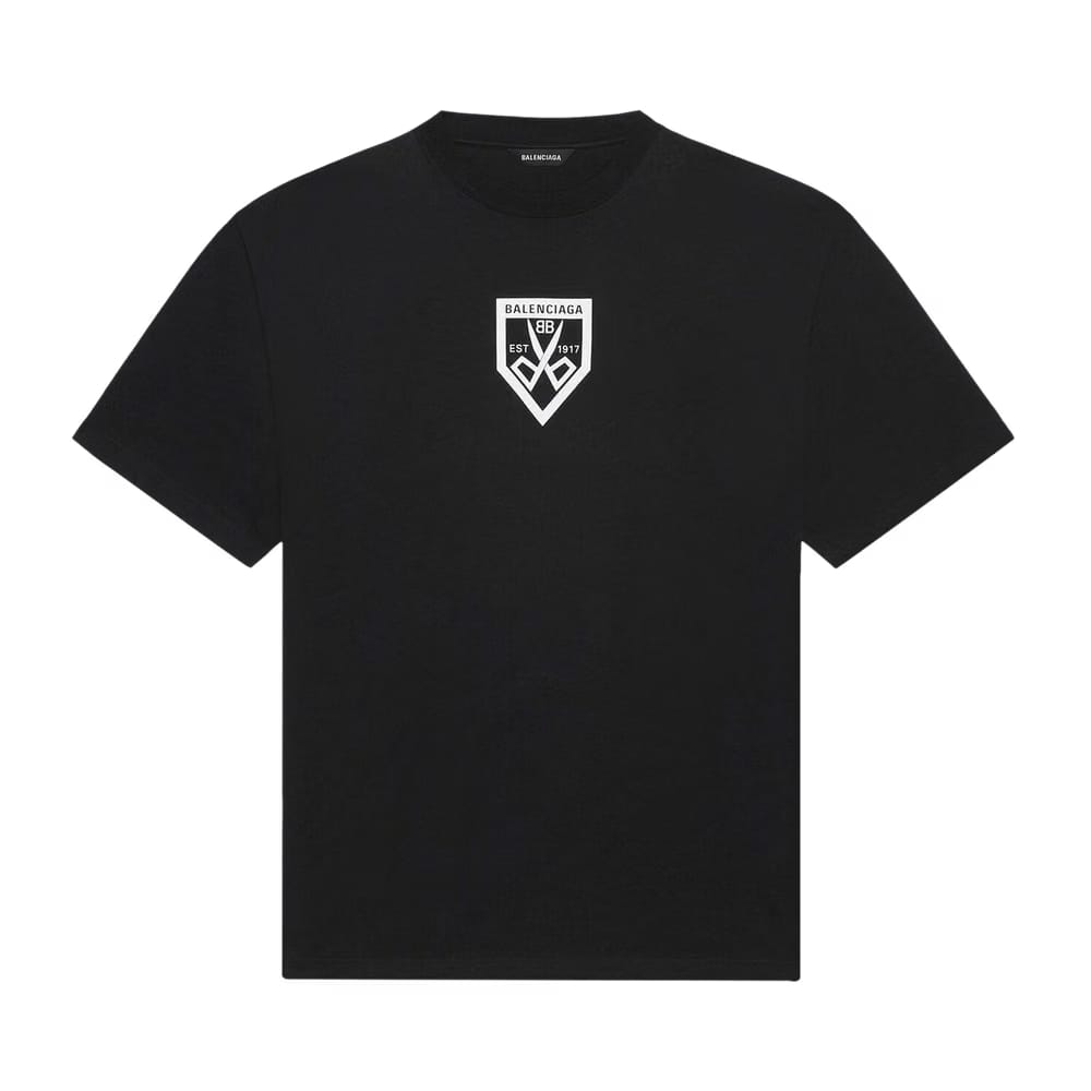 Balenciaga Scissors Flatground T-Shirt Black/White