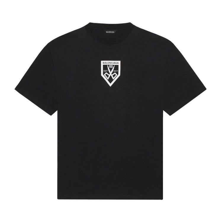 Balenciaga Scissors Flatground T-Shirt Black/White