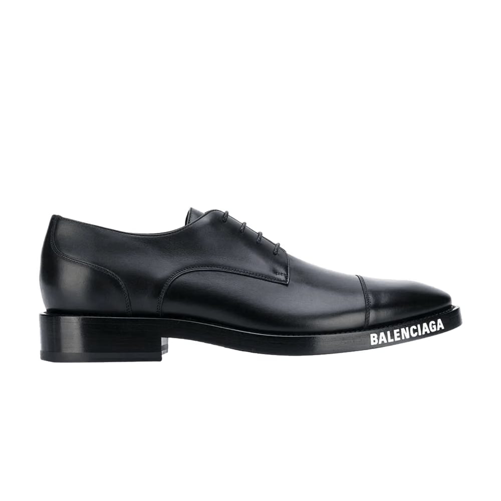 Balenciaga Logo Sole Derby Black