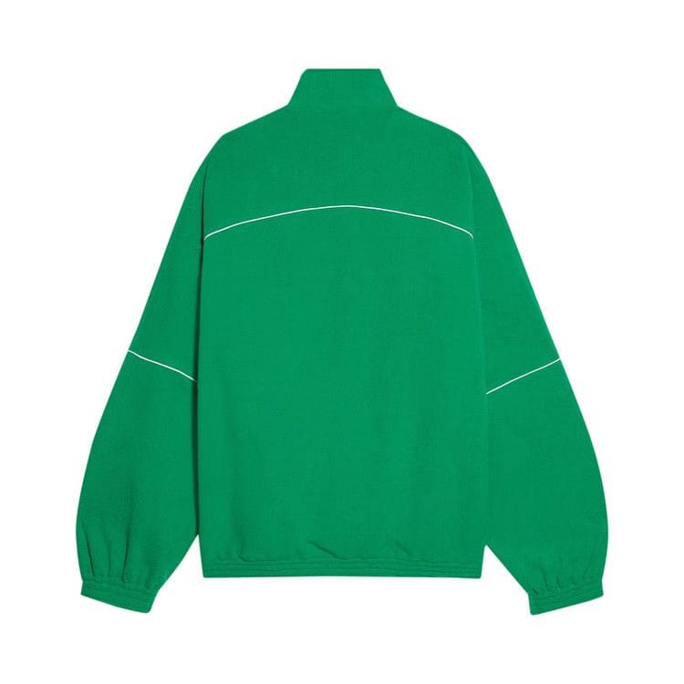 Balenciaga Double Brushed Fleece Tracksuit Jacket Green