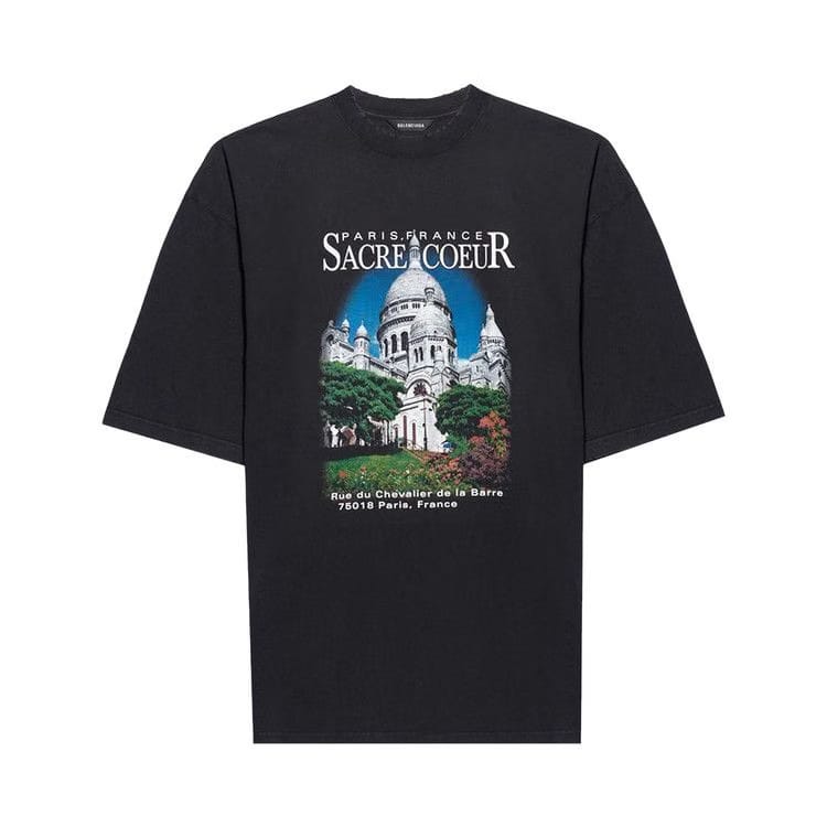 Balenciaga Sacré Cœur T-Shirt Black