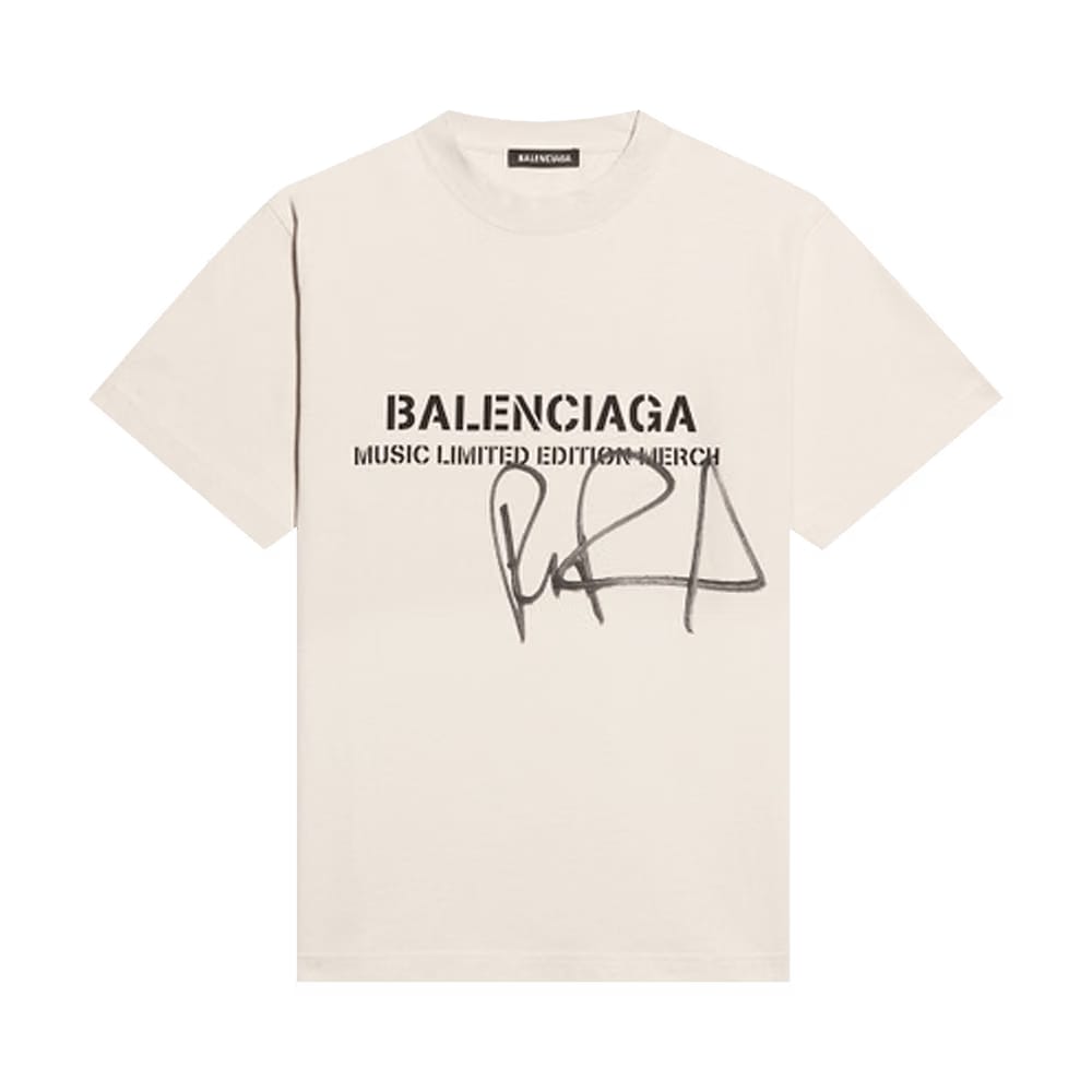 Balenciaga x RuPaul Small Fit T-Shirt Chalky White/Washed Black
