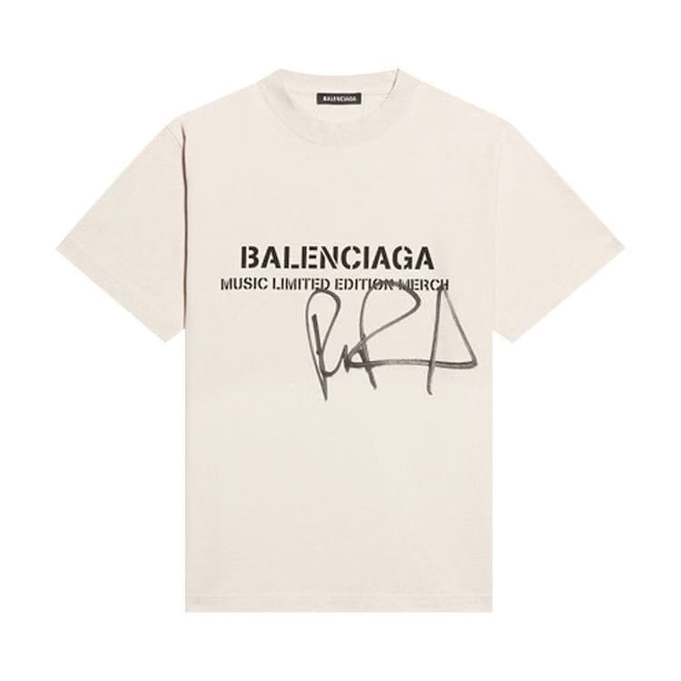 Balenciaga x RuPaul Small Fit T-Shirt Chalky White/Washed Black